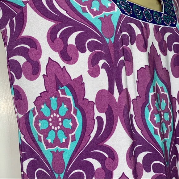 Laundry by Shelli Segal colorful dress Sz 6 - Picture 5 of 6